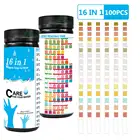 100 шт. обновления 16 в 1 питьевой воды бака рыб Тесты полосы качества питьевой воды Тесты полосы для Тесты ing твердость PH брома нитрат