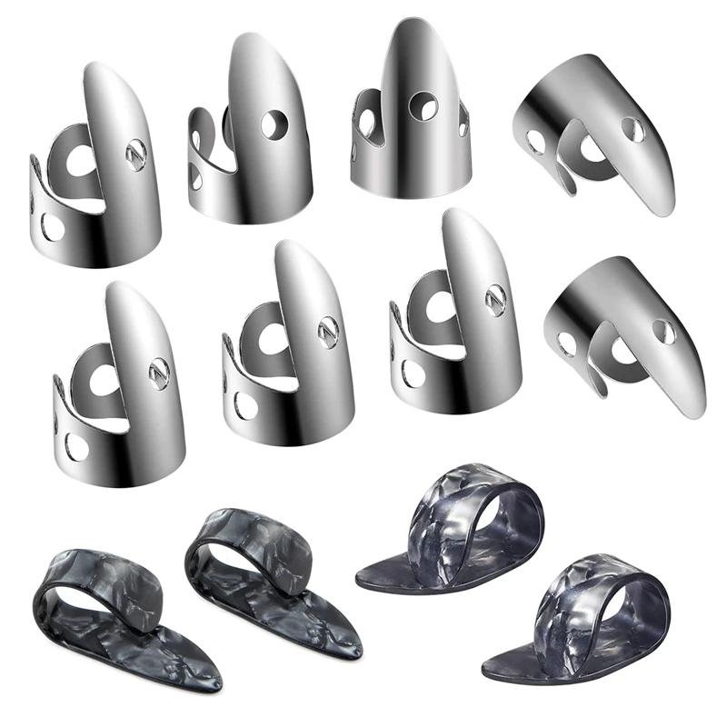 

Два кольца в одном, 12 шт./набор, при игре на гитаре, расширитель для выбирает металла с накатанной головкой выбирает защита пальцев комплект ...