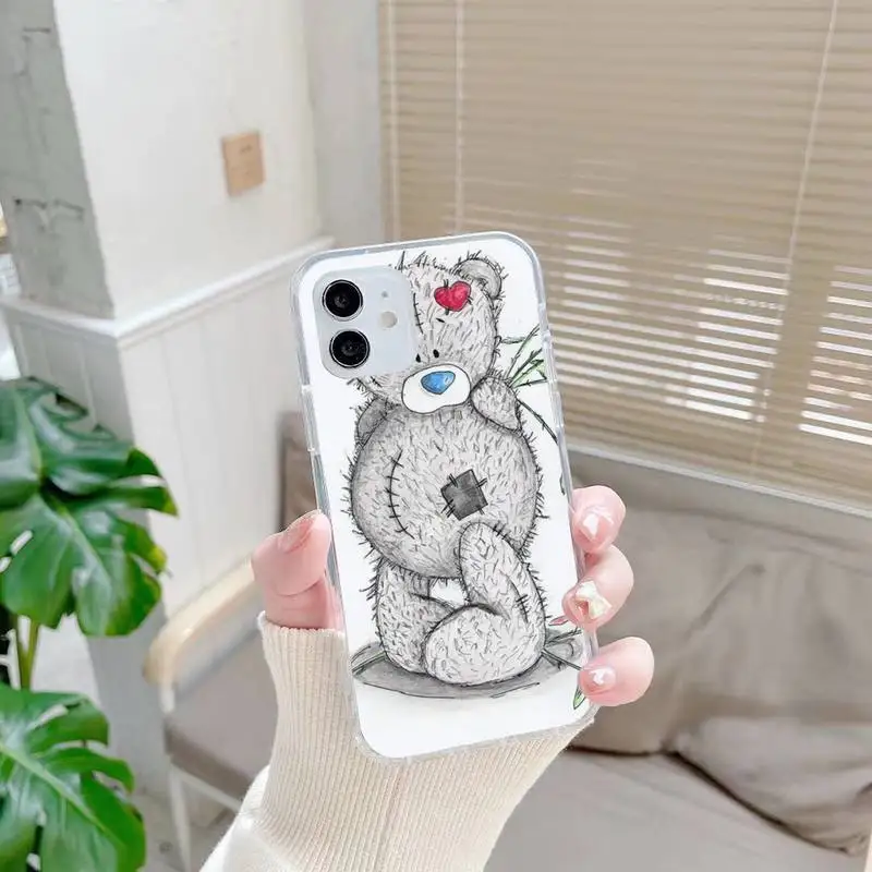 

Cute Tatty Teddy Phone Case For iphone 7 8 plus x xr xs 11 12 mini pro max transparent nax fundas cover