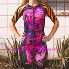 Велосипедный триатлоновый цельный костюм, Летняя женская одежда, костюм для велоспорта, модная одежда, Женский триатлоновый комбинезон