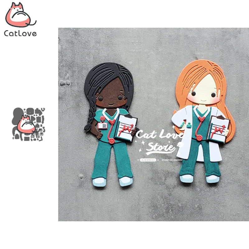 Catlove для медицинских работников металлический Трафаретный вырубной штамп