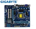 Десктопная Материнская плата Gigabyte, DDR3 LGA 1156, 8G,  для процессора I3 I5 I7, USB2.0 VGA H55, бу материнская плата