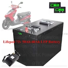 Аккумуляторная батарея Lifepo4 72 в 50 Ач LFP для электрического велосипеда, мощность 5000 Вт 72 в 50 Ач VRLA, солнечный ветровой скутер, мотоцикл 87,6 в 10 А, зарядное устройство