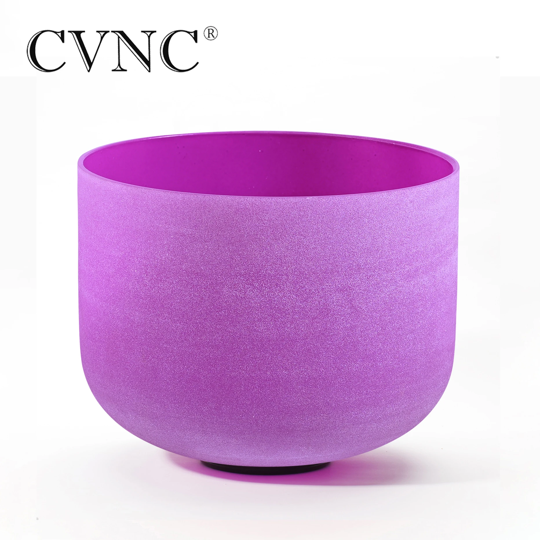 CVNC 8 дюймов B Crown 440 Гц 432 Гц фиолетовый Чакра кварцевый Поющая чаша