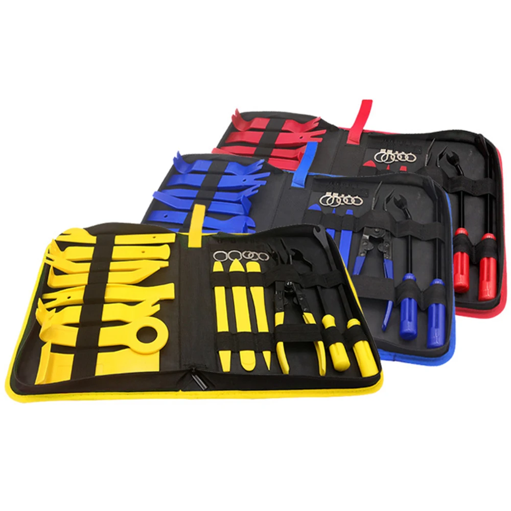 

Car Door Panel Pry Kit Hand Tool Set Portable Auto Car Radio Panel Door Clip Repair Tool Kit Car Removal Pry Open Tool Set