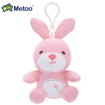 Новая кукла Metoo набивные плюшевые игрушки животные мягкие детские игрушки для детей девочек мальчиков Kawaii Мини Ангел кролик кулон брелок - Цвет: 14