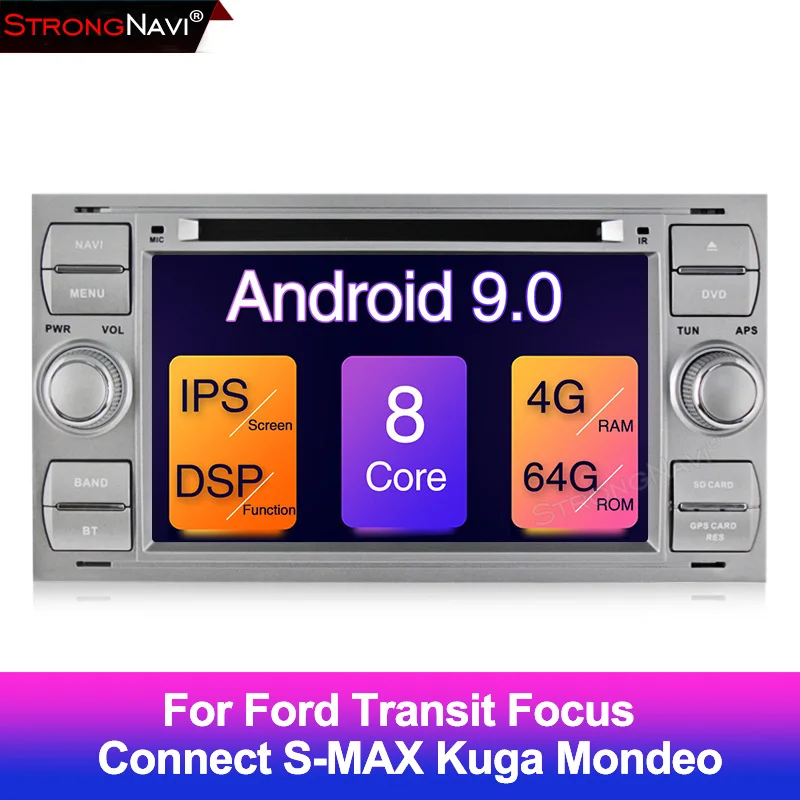 4 + 64G 7 ''IPS экран DSP Автомобильный мультимедийный плеер Android 9 GPS авто радио 2 Din