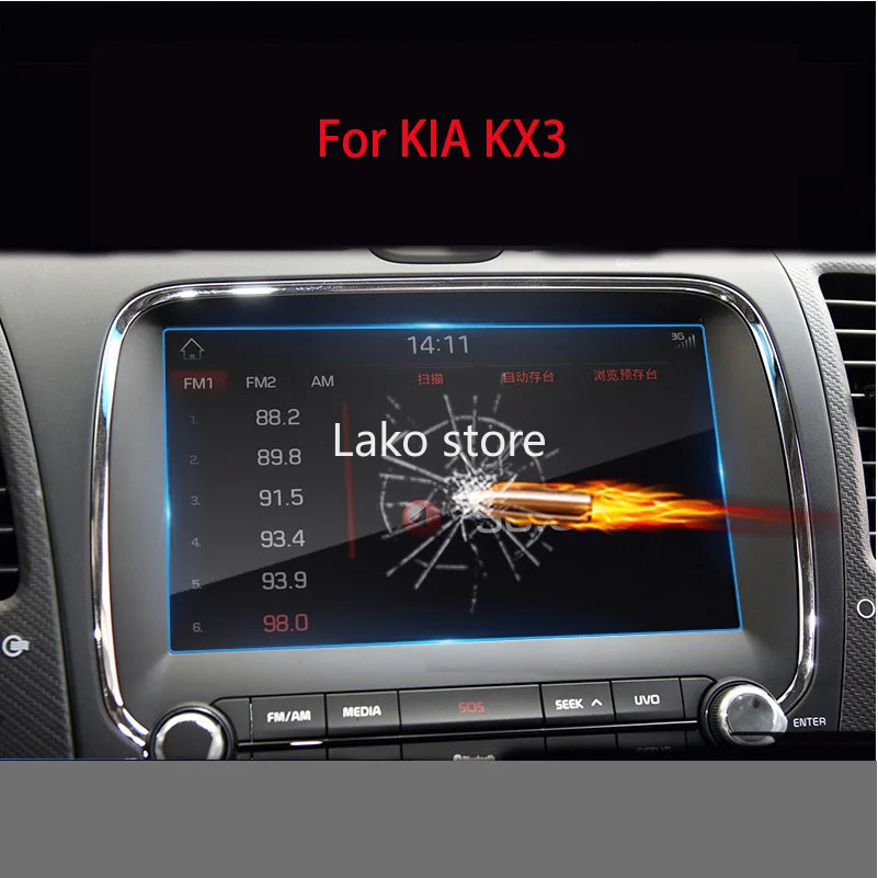 

Reliable Car Navigation Steel Film for KIA KX3 Central Control LCD Screen Glass Tempered High-definition Protective Film