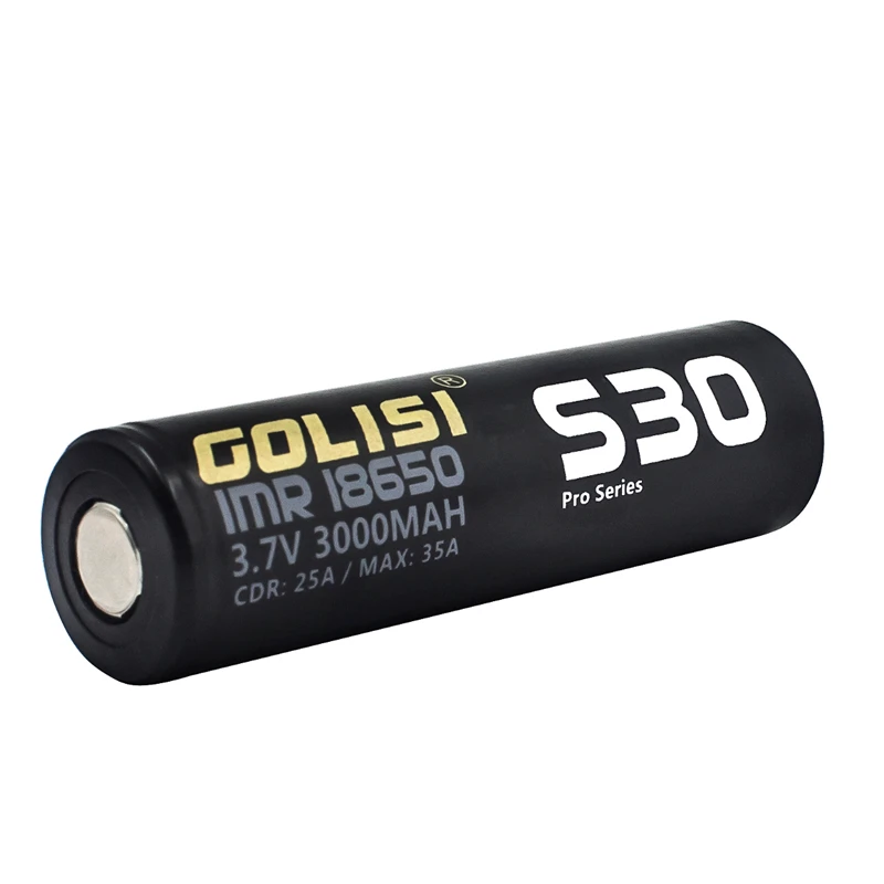 2 шт. GOLISI S30 18650 3000 мАч 25A высокий расход IMR 18650 мощная подзаряжаемая батарея для фонарей, настольная лампа, игрушечные лампы