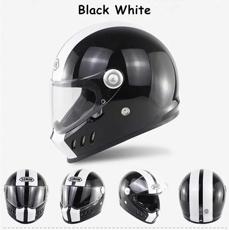 Soman Full Face Helmet Flip Up Casque Racing Cubierta De Casco Moto Ventilated Casco Patinete Casque Roof Boxer Motocycle Helmet