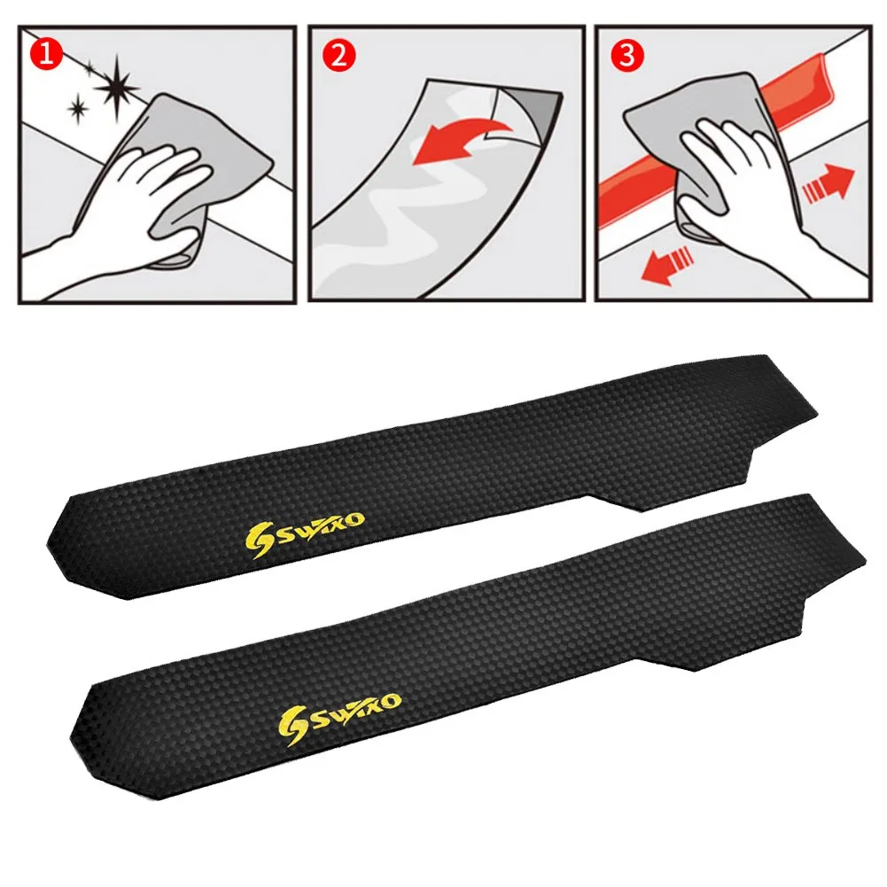 

1pc Bicycle Chain Stay Guard Frame Protector Cover PVC Waterproof Scratch Resistant Mountain Road Bike Chain Stay Guard Parts