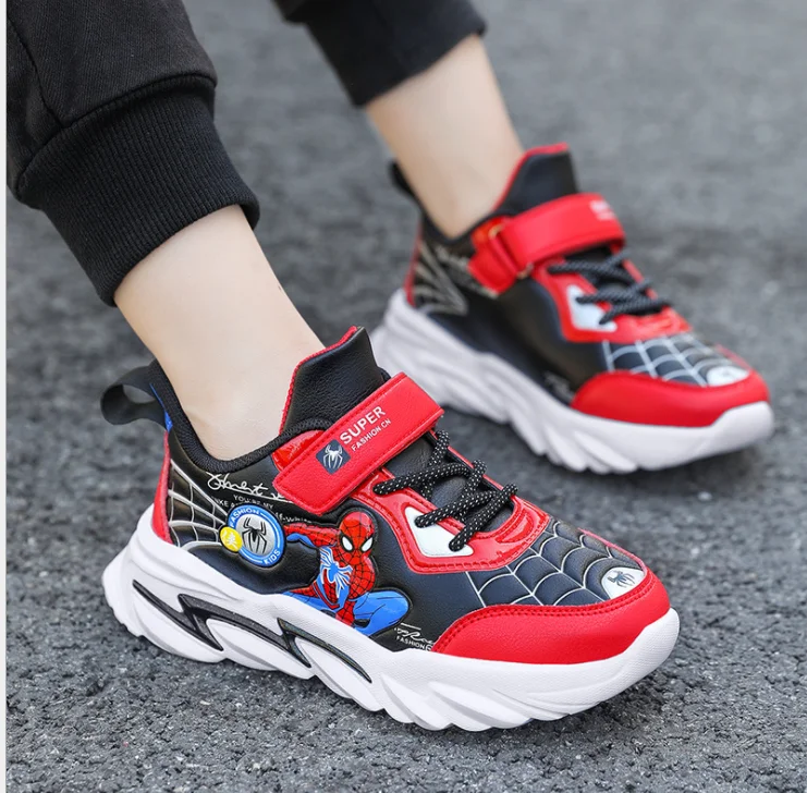 Детские кроссовки человек-паук летняя детская обувь для мальчиков мягкая