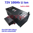 Аккумуляторная батарея GTK 72 в, 3000 Ач, 5000 Вт, Вт, литиевая батарея для электрического мотоцикла, гольф-мобиля 20S BMS pilas recargables + зарядное устройство 10 А