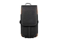 vertical leather mobile phone waist bag wearing belt bag hanging buckle hanging waist cover general mobile phone leather cover
