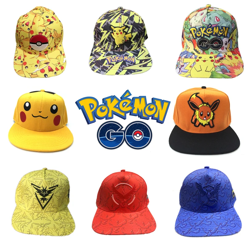 Покемон Pocket фигурка монстра шляпа игрушка Бейсбольные кепки с вышивкой Пикачу