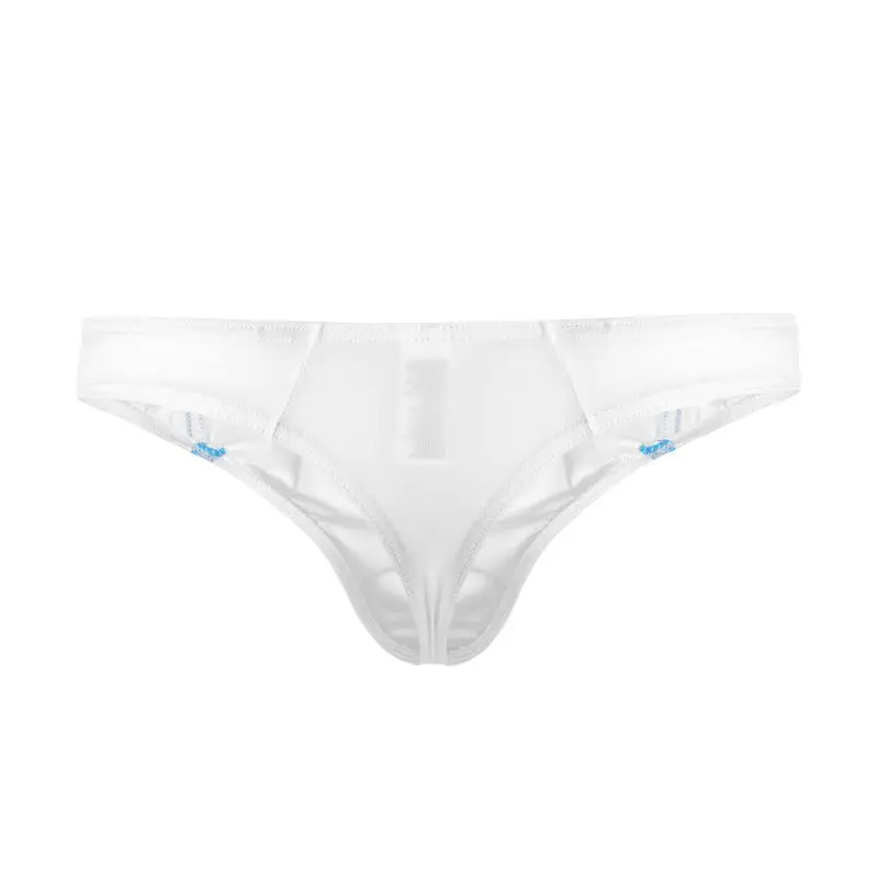 Мужские сексуальные шелковые нейлоновые стринги u-образные выпуклые с мешочком