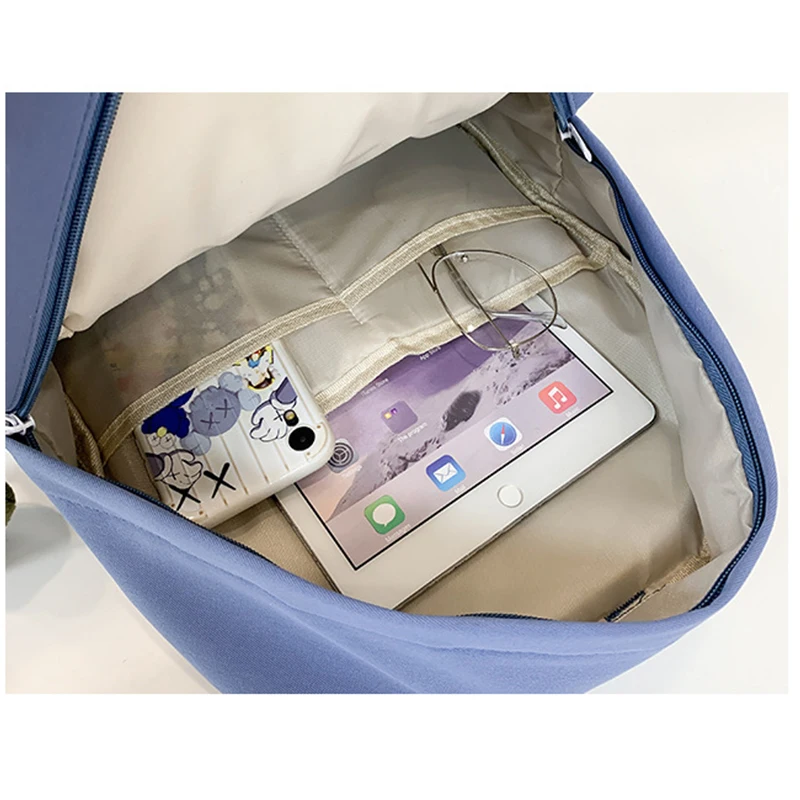 

Cute Cartoon Girls Backpacks School Bag for Teenage Middle Student Back Pack Women Nylon Waterproof Bagpack Transparent Bag