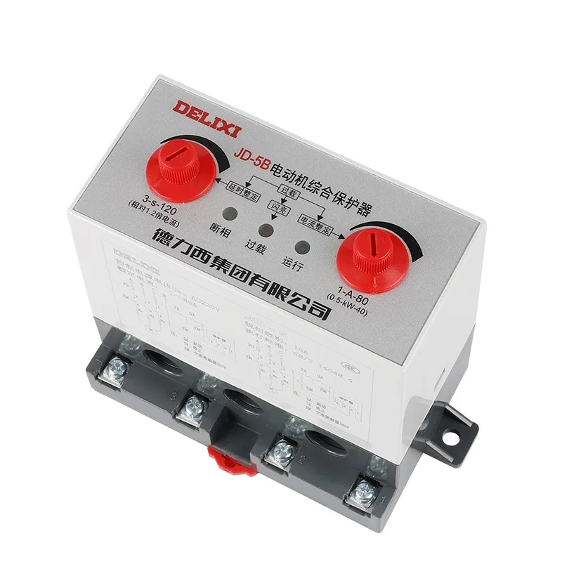 JD-5 motor полная защита 1-80A трехфазный двигатель AC380V220V от перегрузки | Инструменты