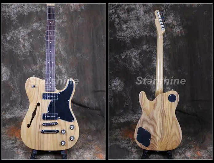 Полуакустическая Дека электрогитара CC TL50 пользовательский стиль пепельный