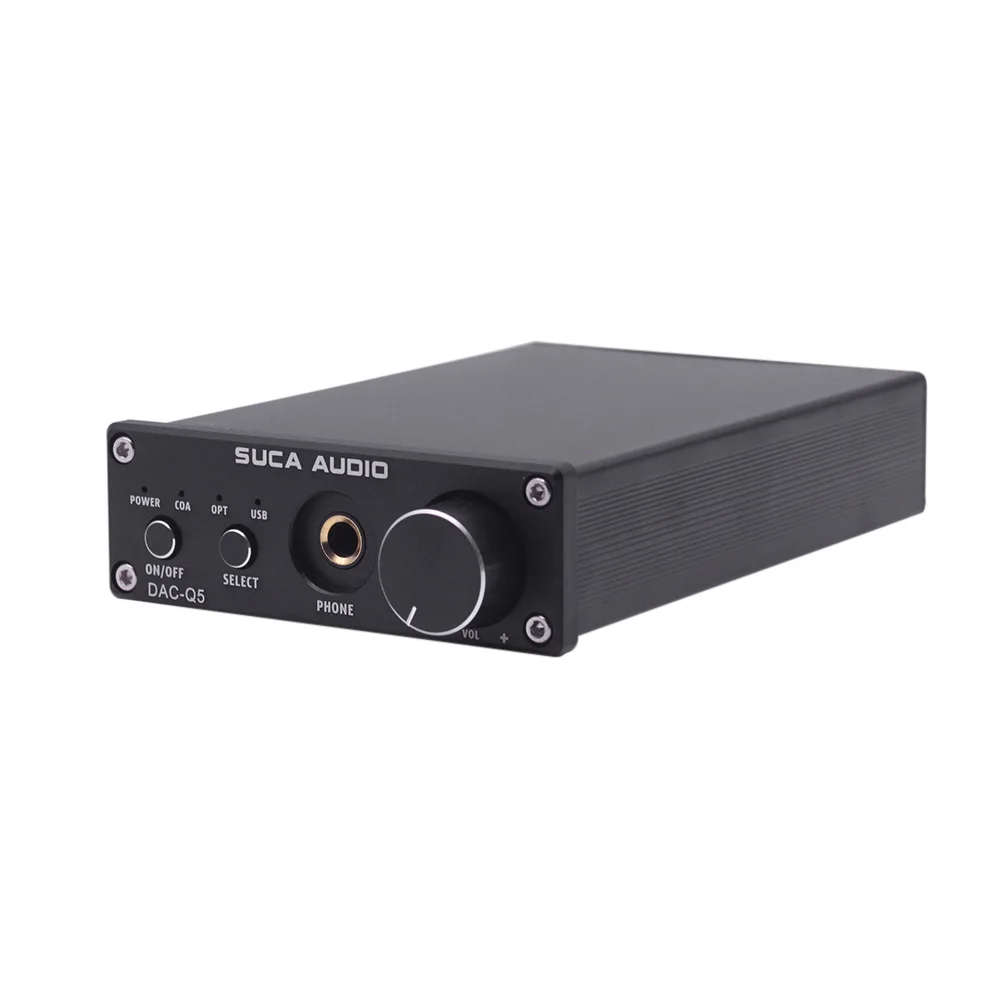 Портативный SUCA DAC-Q5 наушников цифровой аудио усилитель HiFi оптический аудио/коаксиальный/USB DAC Q5 декодер с усилителем декодер DAC
