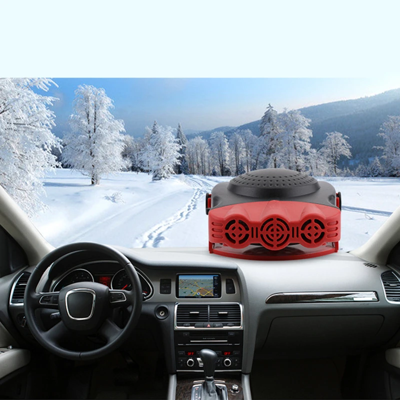

Car Hearter 12V 150W Auto Car Electric Heater Windshield Heating Fan With Handle Car Interior Electric Heater Defrost And Defog