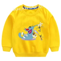 toddler baby boys sweatshirt children pure cotton pullover childrens hoodies kids oggy and the cockroaches cartoon long sleeve