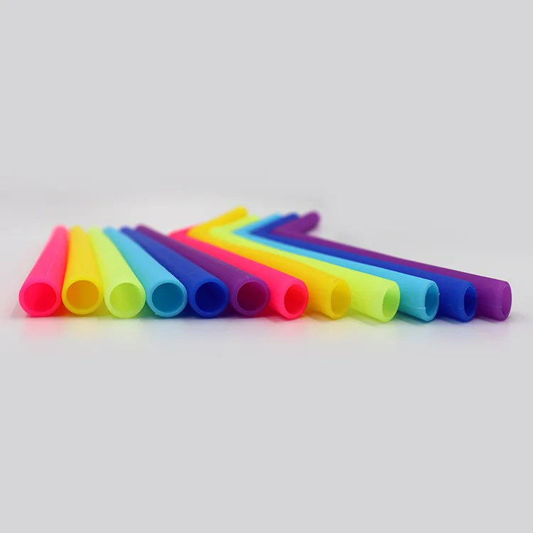 Многоразовая силиконовая соломинка с изгибом | Дом и сад