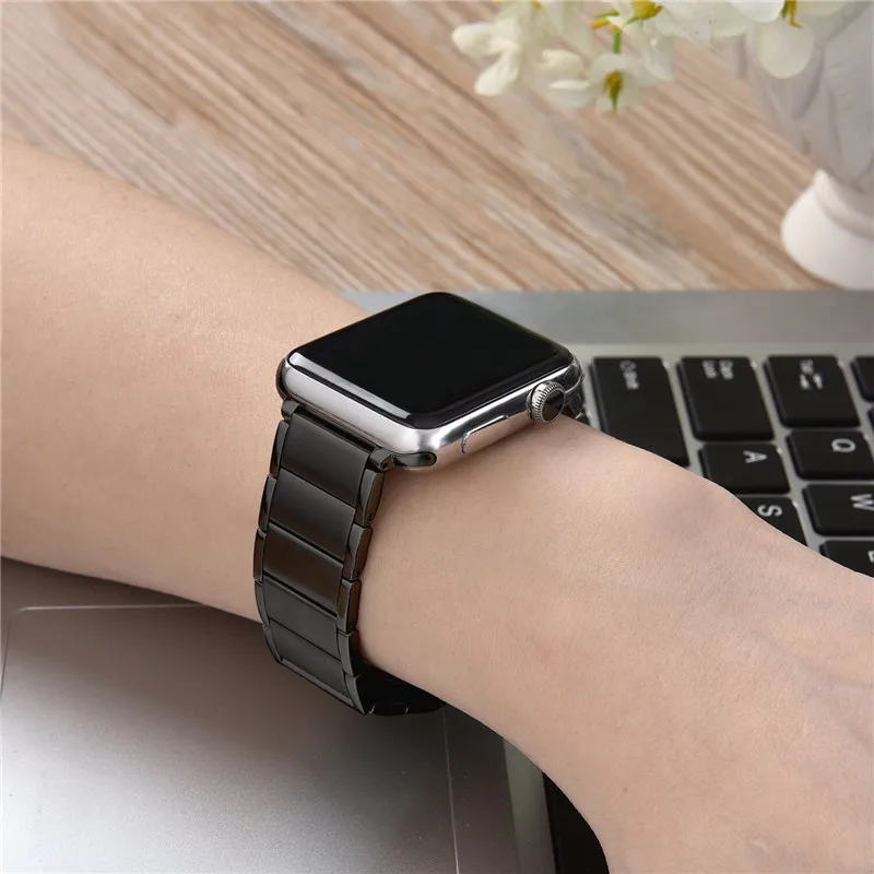 Ремешок из нержавеющей стали для Apple Watch 44 мм 40 мм 42 мм 38 мм метмагнитный петля сменный ремешок для наручных часов для iWatch 4 3 2 1 браслет