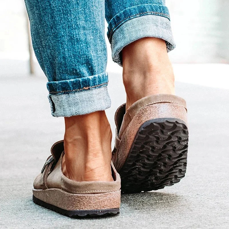 

Summer Vintage Flats Shoes Woman Sewing Buckle Casual Loafers Candy Color Ladies Zapatos Slip On Comfort Female Slippers