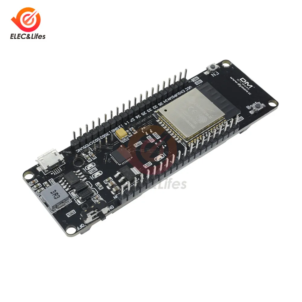 Беспроводная макетная плата ESP32 Двухрежимная Wi Fi Bluetooth модуль CP2104 с диагональю 18650