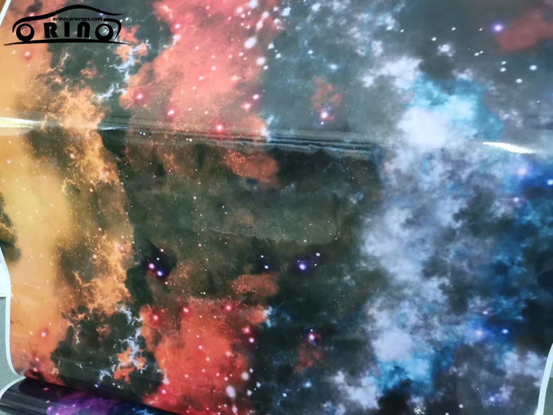 Глянцевая виниловая пленка с галактическими звездами наклейка камуфляжная для