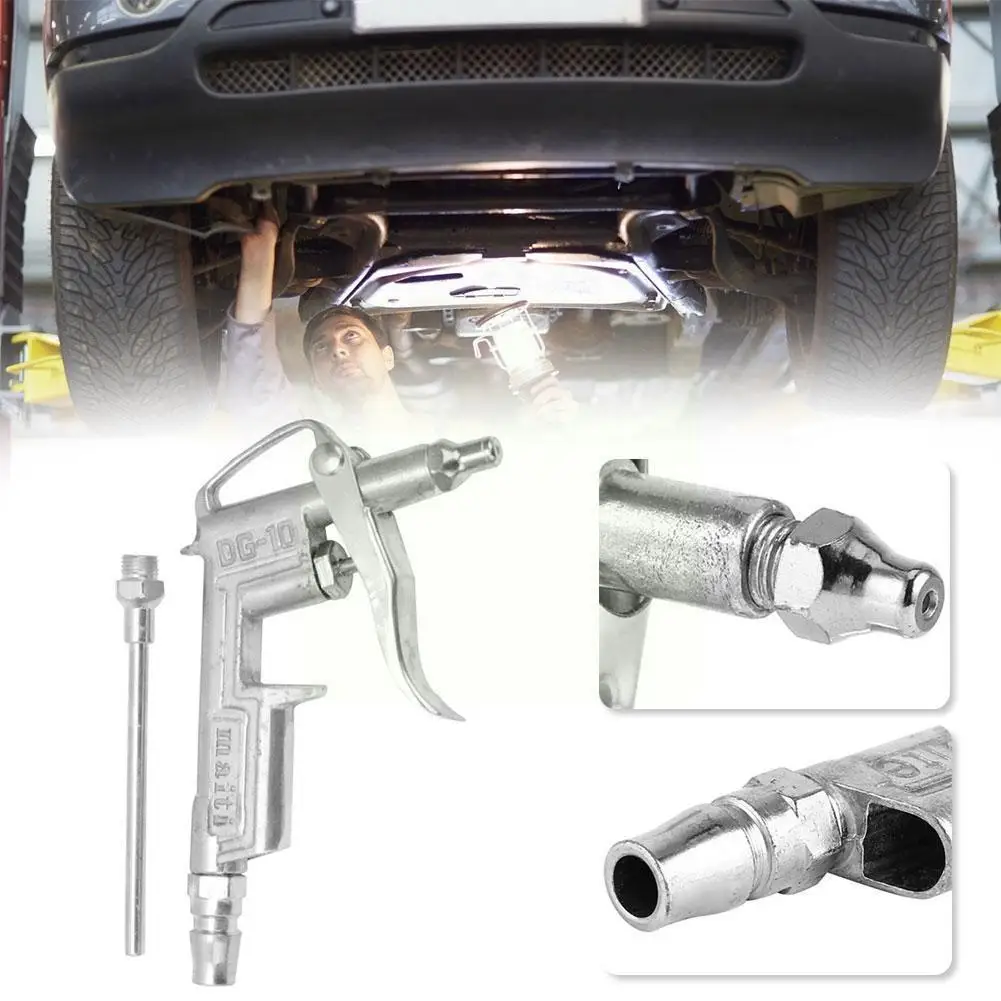 

Air Compressor Dust Duster Trigger HandleStainless Alloy Gun Blow Compressed Nozzle Extended DG-10 Air steel Nozzle With Sp B7Y0