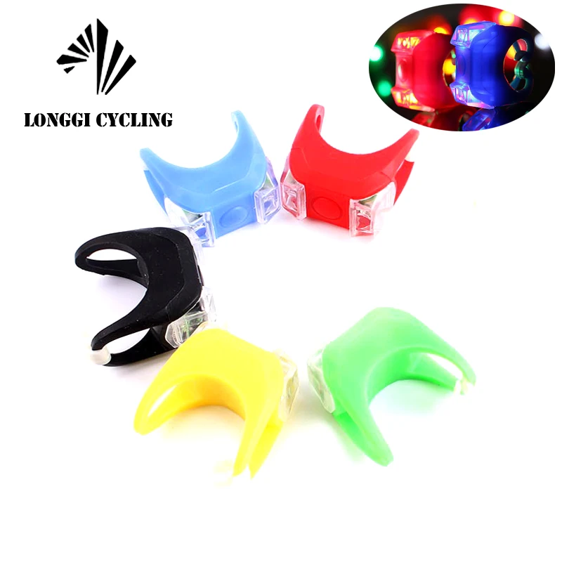 Велосипедная силиконовая лампа светодиодный велосипедный защитный фонарь на
