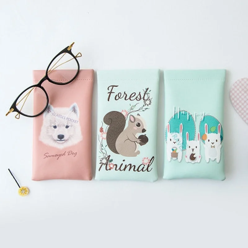 Очки солнцезащитные очки сумка Mp3 листья Мультфильмы 3D печать мягкая ткань для