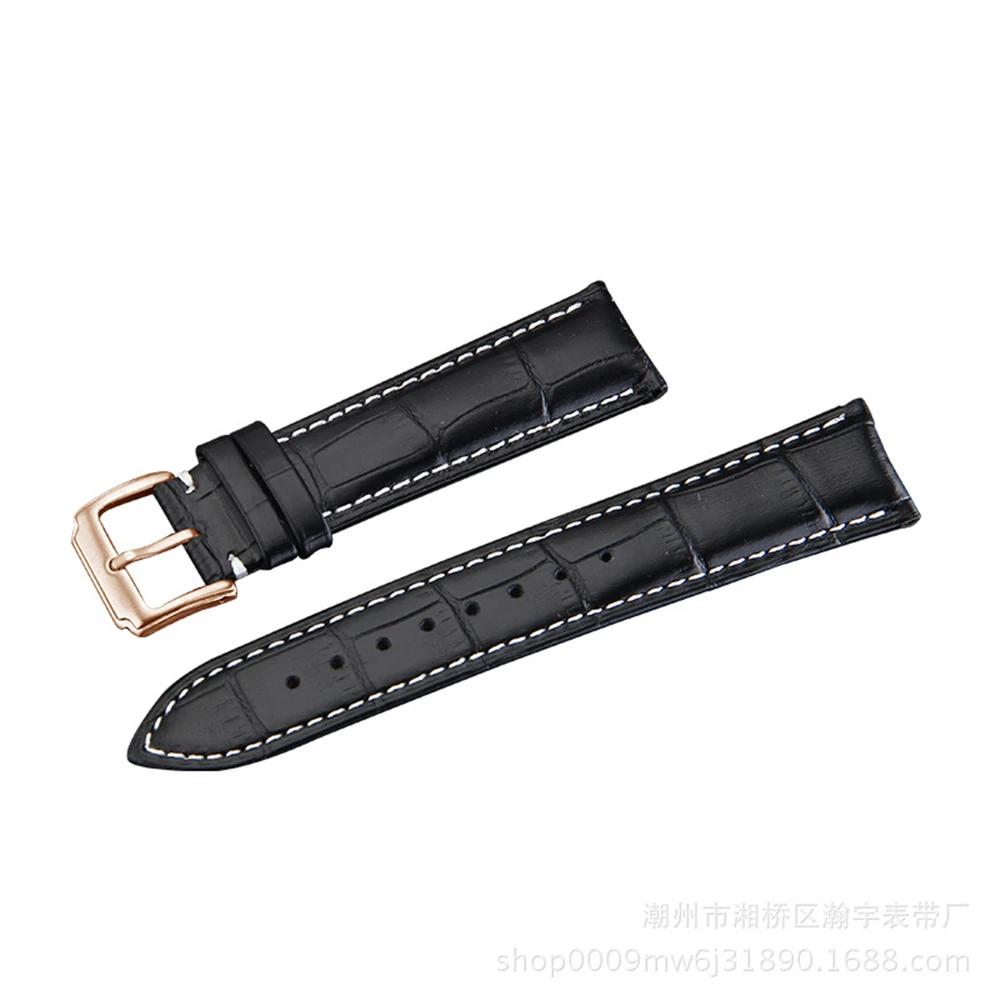 Высокое качество 20 мм ремешок для часов кожа 22 мужчин и женщин коричневый