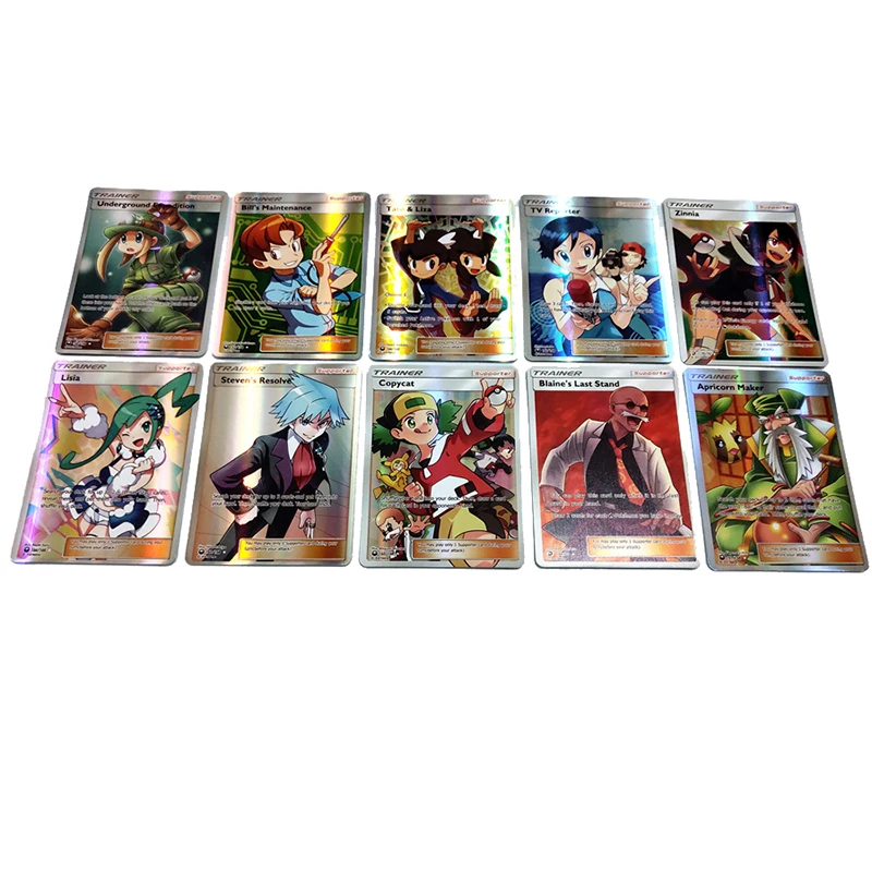 Takara Tomy Pokemon 60 100 200 шт. GX EX Мега Крышка флэш-карта 3D версия Солнце Луна потеря гром карты подарок Детская игрушка PTCG