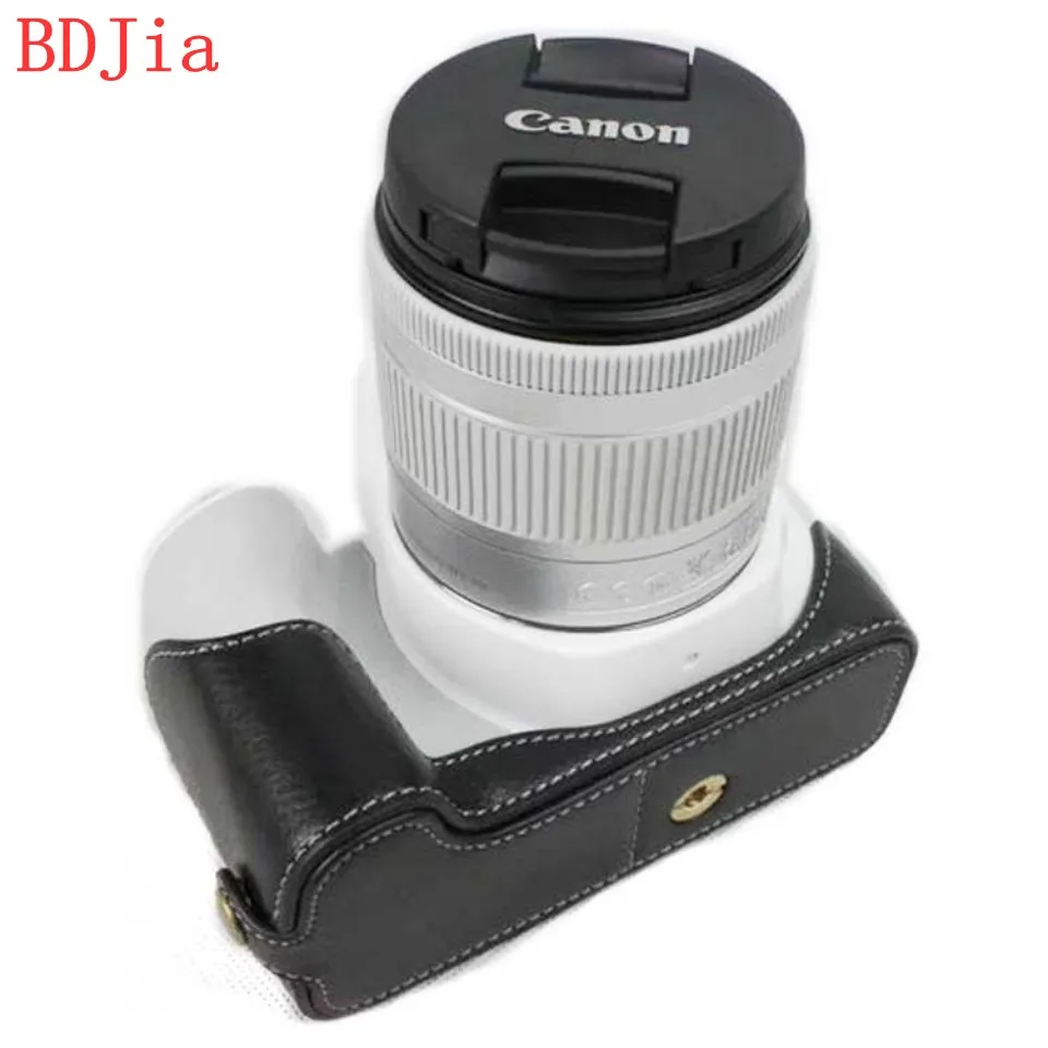 Корпус для половины камеры из натуральной яловой кожи Canon 250D 200D (любой объектив) с