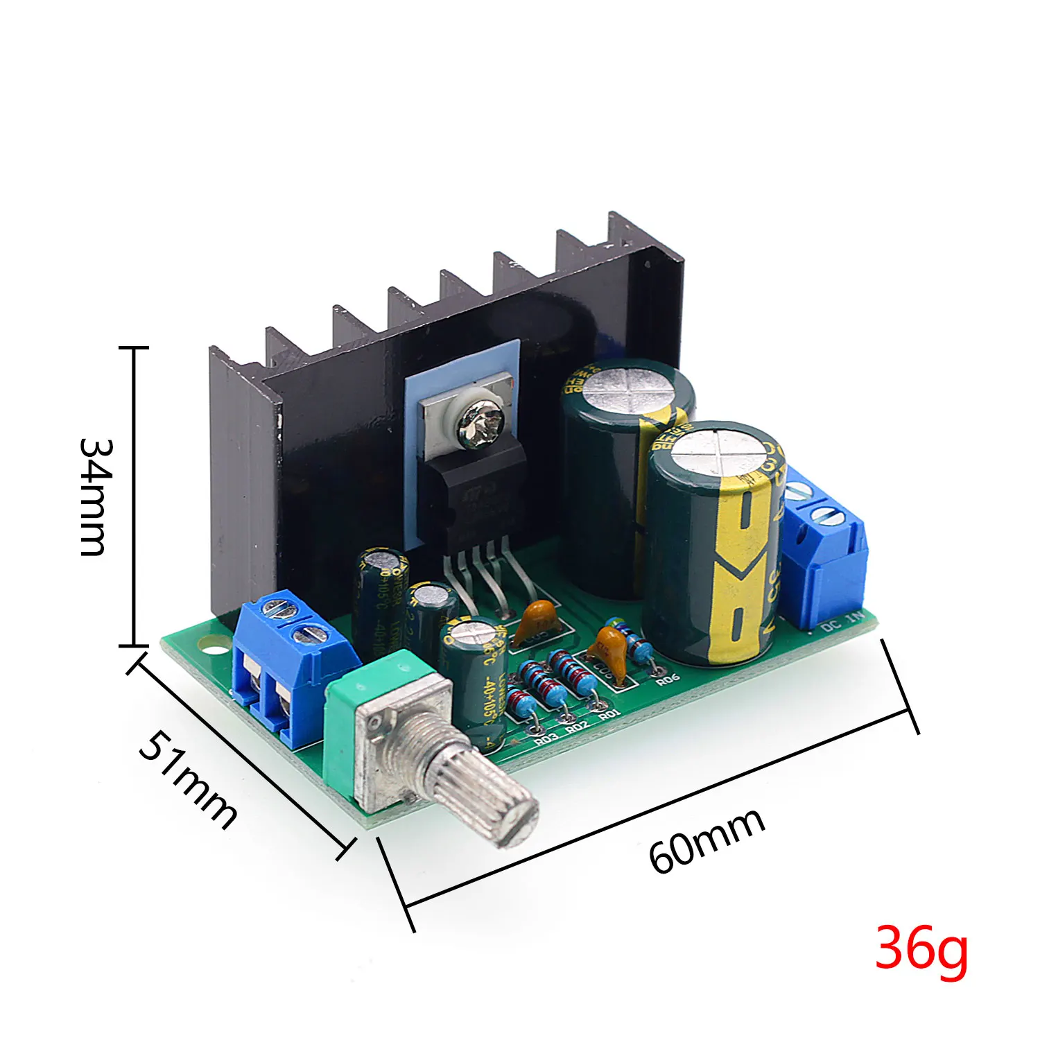 Плата усилителя звука TDA2050 TDA2030 LM1875 5 120 Вт модуль один блок питания постоянный ток