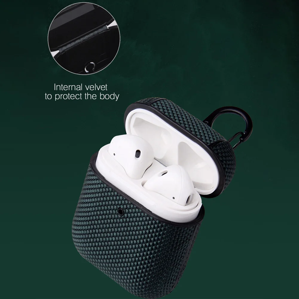 Тканевые наушники чехол для Airpods Pro открытым доступом к зарядному отверстие ретро