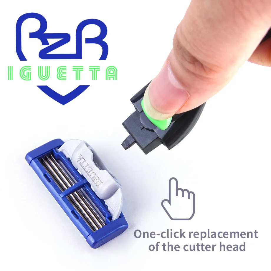 1 ручка + 2 лезвия. Лезвия для Мужской бритвы кассеты ухода за лицом