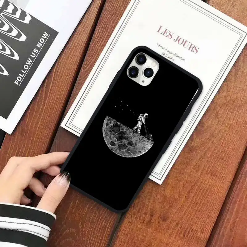 

Cartoon cute Astronaut space universe Phone Case for iPhone 11 12 mini pro XS MAX 8 7 6 6S Plus X 5S SE 2020 XR