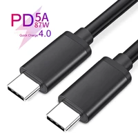 usb c phone cable qc4 0 mobile phone type c smartphone line data sync cable for xiaomi samsung huawei oneplus type c to c cable