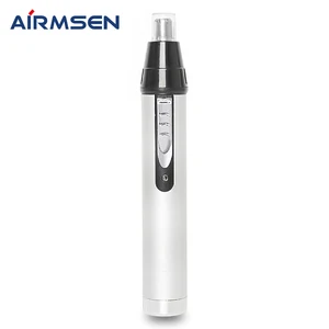 Airmsen USB Rechargeable Nose Hair Trimmer Electric Removal Clipper For Men and Women Waterproof Dual Edge Blades Easy Cleaning