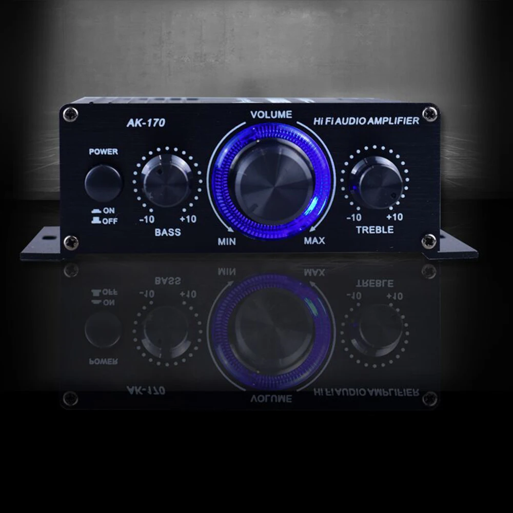 

Accessories Power Amplifier Aluminum alloy AK170 DC12V Stereo Receiver