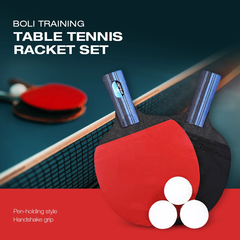 BOLI тренировочный стол комплект теннисных ракеток мячик для пинг понга набор