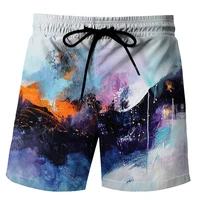 fashion graffiti mens printed shorts street hip hop harajuku shorts 3d printed street hip hop casual shorts