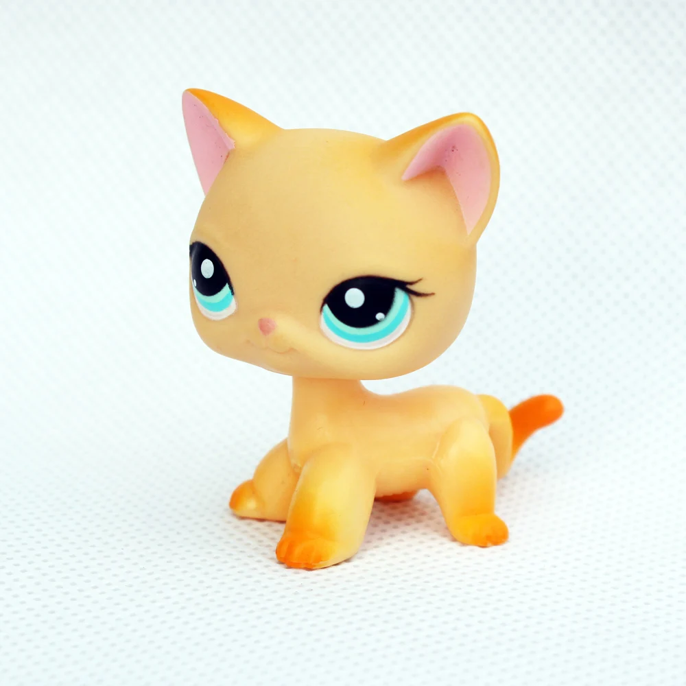 LPS CAT Rea оригинальные игрушки для зоомагазина #339 желтое животное котенок с
