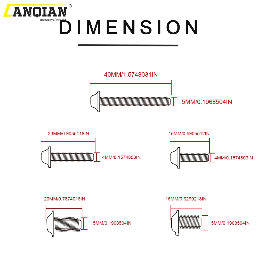 

Motorcycle Accessories Custom Windscreen fairing Screw Bolt FOR YAMAHA YZF R1 R6 R3 MT07 2005 2006 2007 2008 2009 2010 2011 2012