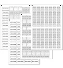 Наклейки Детские прозрачные, 3 размера, водостойкие