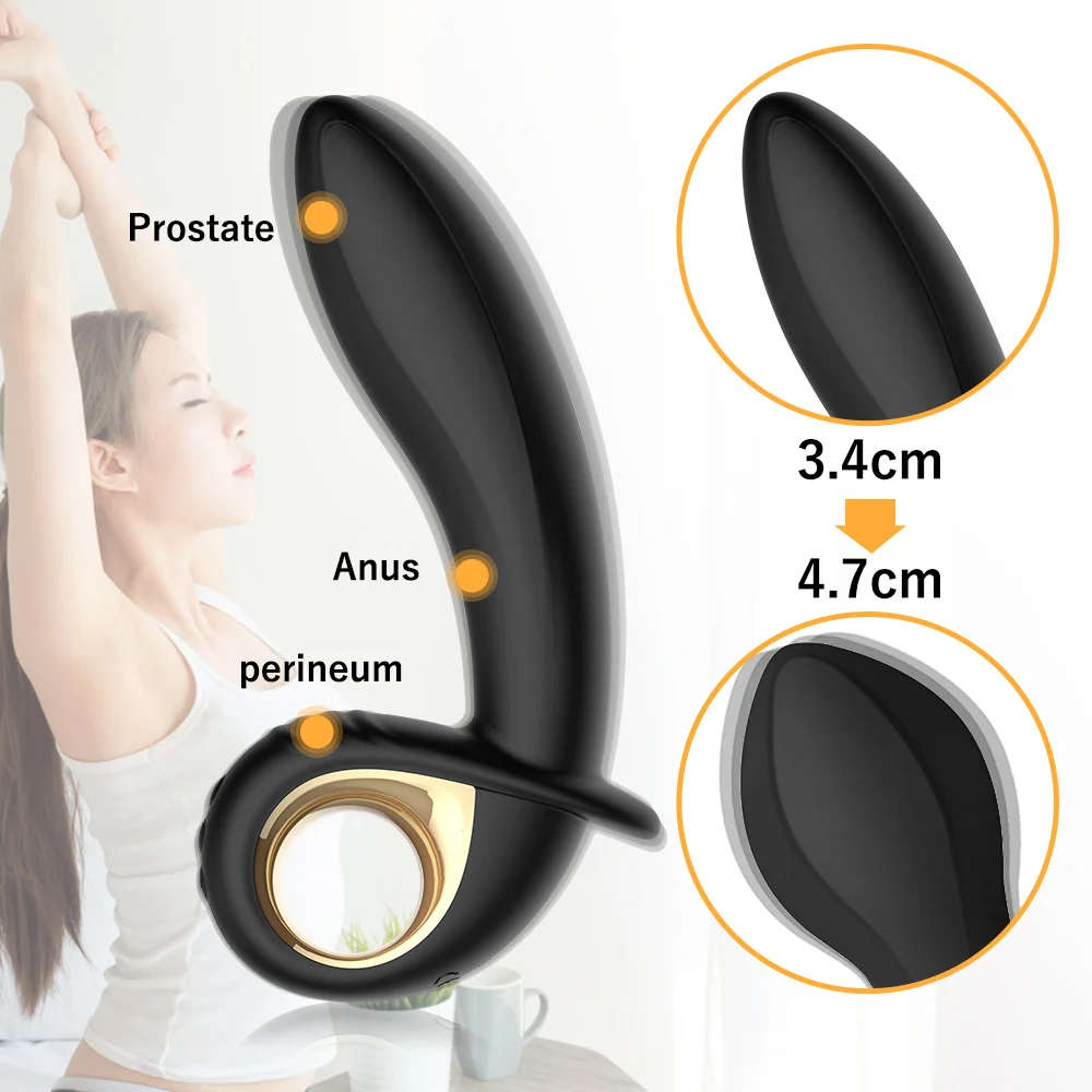 Надувной анальный вибратор фаллоимитатор Анальная пробка массажер простаты
